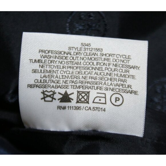 Tory Burch Annabelle Tweed Coat Jacket Blue Black Womens 10 Modern Heritage - Picture 11 of 14